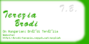 terezia brodi business card